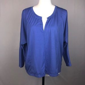 Athleta, Blue, Long Sleeve, Large Top